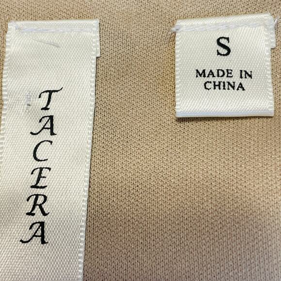 Tacera Cream Lace Overlay Sheer Bell Sleeve Cocktail Party Shift Dress S - Picture 9 of 14